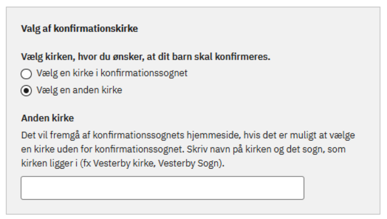 billede af en anden kirke uden konfirmationssognet